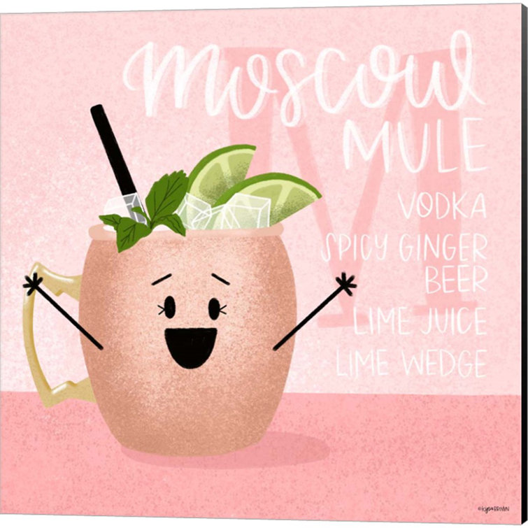 Trinx Daiquiri, Moscow Mule, Utopia & Zombie On Canvas 4 Pieces by Kyra